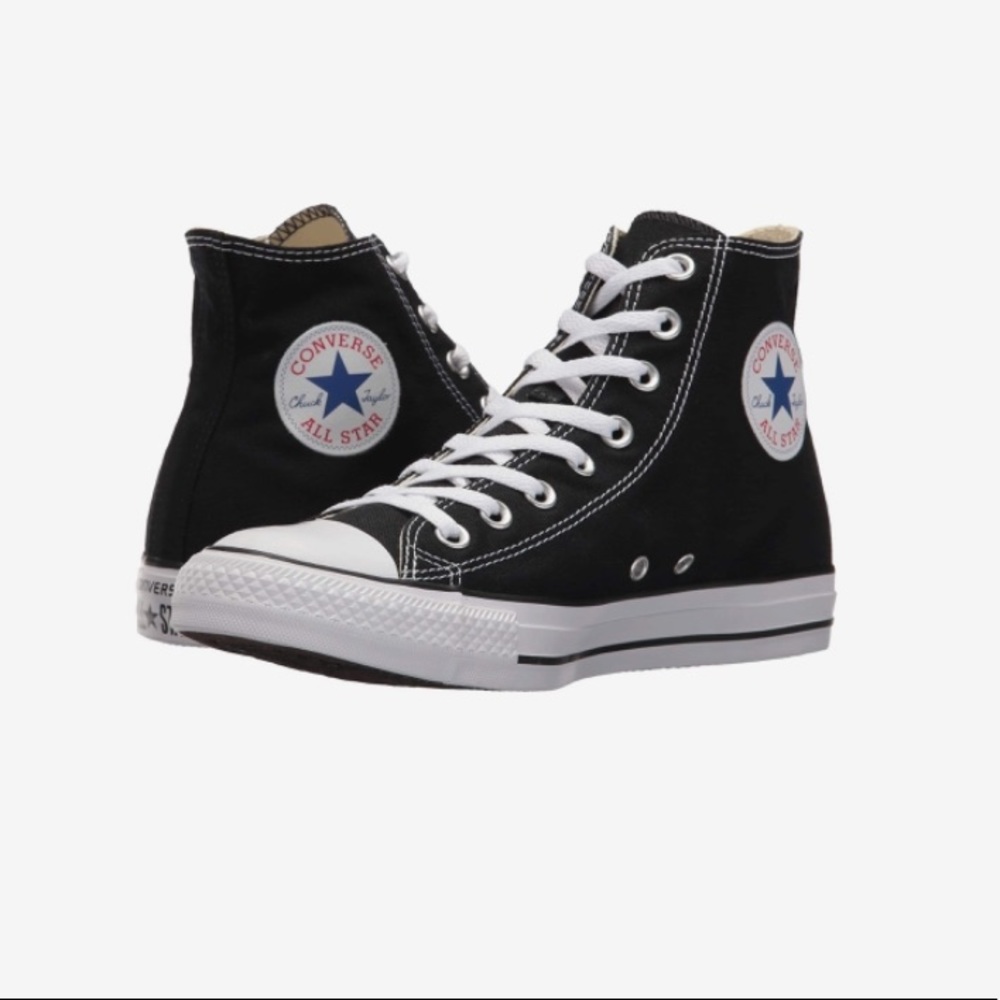 Black High Top Converse Size 8